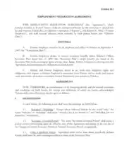 Free Download PDF Books, Standard Employment Separation Agreement Template