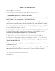 Sample Coaching Agreement Template