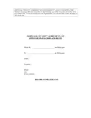 Free Download PDF Books, Sample Mortgage Assignment Agreement Template