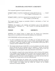 Free Download PDF Books, Trademark Assignment Agreement Template