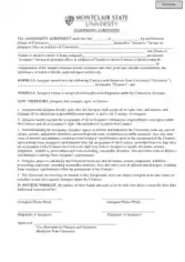 University Assignment Agreement Template