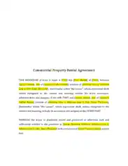 Commercial Property Rental Agreement Template