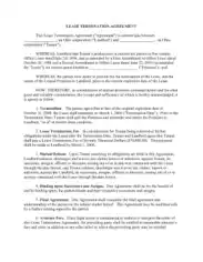 Road Commercial Lease Termination Agreement Template