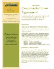 Sample Commercial Loan Agreement Template