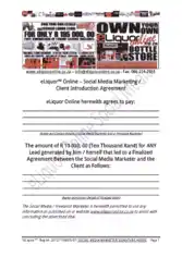 Social Media Client Agreement Template