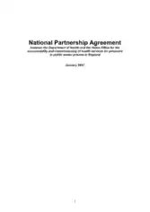 Health Department National Partnership Agreement Template
