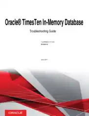 Free Download PDF Books, Oracle Timesten In Memory Database Troubleshooting Guide