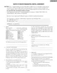 Month To Month Residential Rental Agreement Template