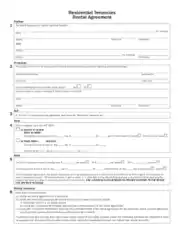 Month To Month Residential Tenancies Rental Agreement Template