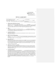 Rental Agreement Document Template