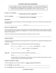 Free Download PDF Books, Roomer Landlord Agreement Template