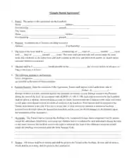 Free Download PDF Books, Sample Rental Agreement Example Template