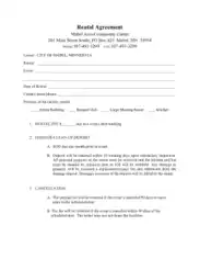 Sample Rental Agreement In Doc Template