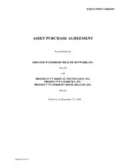 Free Download PDF Books, Asset Purchase Agreement Template