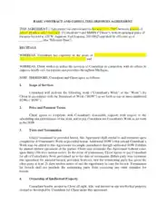 Free Download PDF Books, Basic Consulting Services Agreement Template