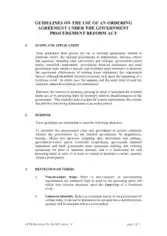 Free Download PDF Books, Basic Ordering Agreement Pdf Template