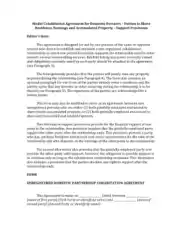 Free Download PDF Books, Model Cohabitation Agreement Template