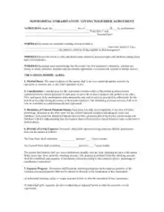 Free Download PDF Books, Nonmarital Cohabitation Agreement Template