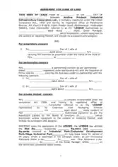 Basic Land Lease Agreement Template