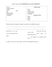 Residential Lease Agreement Format Template