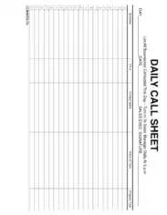 Free Download PDF Books, Daily Call Log Sheet Template