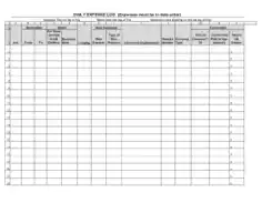Daily Business Expense Log Template