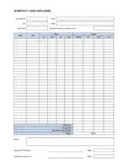 Free Download PDF Books, Time Log Excel Template