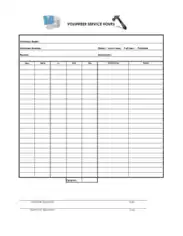 Free Download PDF Books, Tracking Your Own Work Hours Biweekly Time Log with Breaks Template