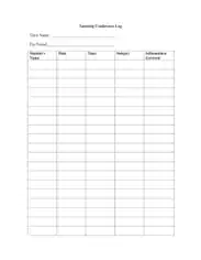 Tutoring Conference Log Template
