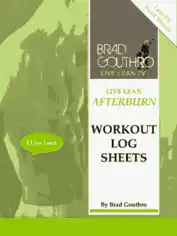 Free Download PDF Books, Afterburn Workout Log Sheet Template