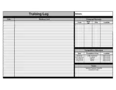 Free Download PDF Books, Monthly Workout Log Sample Template