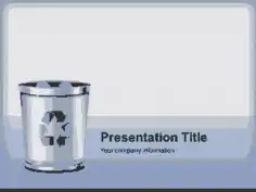 Free Download PDF Books, Trash Management PowerPoint Template