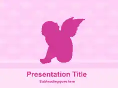Free Download PDF Books, Baby Angel Background PowerPoint Template