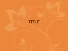 Floral Background PowerPoint Template