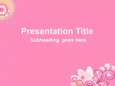 Rose Background PowerPoint Template
