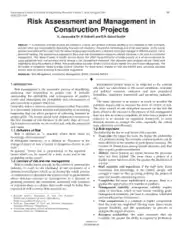 Construction Risk Assessment and Management Template