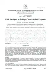 Risk Analysis In Bridge Construction Sample Template