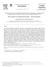 Sample Construction Project Risk Analysis Template