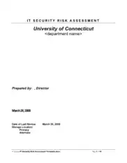 Free Download PDF Books, IT Security Risk Assessment Template