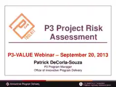 Free Download PDF Books, P3 Project Risk Assessment Template
