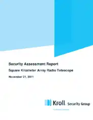 Security Risk Assessment Report 2011 Template
