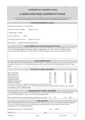 Free Download PDF Books, Basic Laboratory Risk Assessment Form Template