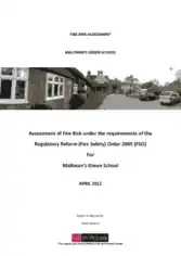 Free Download PDF Books, School Fire Risk Assessment Template