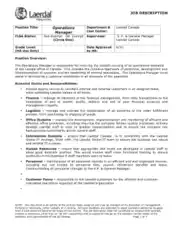 Free Download PDF Books, General Operations Manager Job Description Template