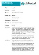 Free Download PDF Books, Engineering Job Description Sample Template