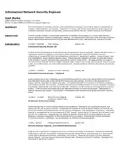 Free Download PDF Books, Information and  Security Engineer Job Description Template