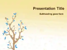 Free Download PDF Books, Cartoon Tree PowerPoint Template