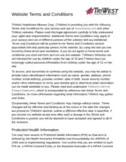 Healthcare Medical Site Terms and Conditions Template