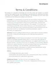 Free Download PDF Books, Recruitment Site Terms and Conditions Template