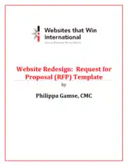 Free Download PDF Books, RFP Website Redesign Proposal Template